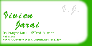 vivien jarai business card